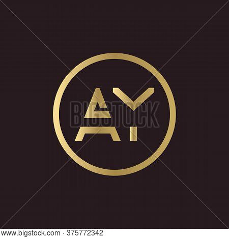 Ay Logo Design Business Typography Vector Template. Creative Linked Letter Ay Logo Template. Ay Font