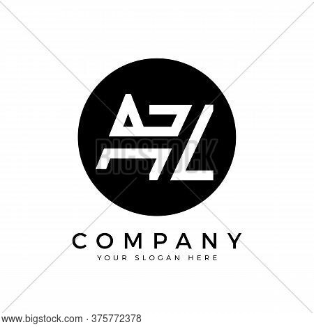 Az Logo Design Business Typography Vector Template. Creative Linked Letter Az Logo Template. Az Font