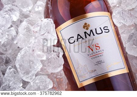 Bottle Of Camus, A Brand Cognac From Cognac, France