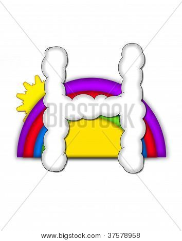 Alphabet Rainbow H