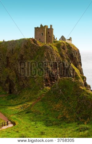 Dunnottar Castle sten Haven