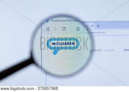 Moscow, Russia - 1 June 2020: Willhaben Website With Logo , Illustrative Editorial