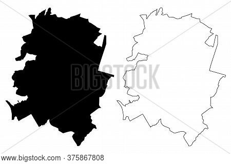 Naucalpan City (united Mexican States, Mexico) Map Vector Illustration, Scribble Sketch City Of Nauc