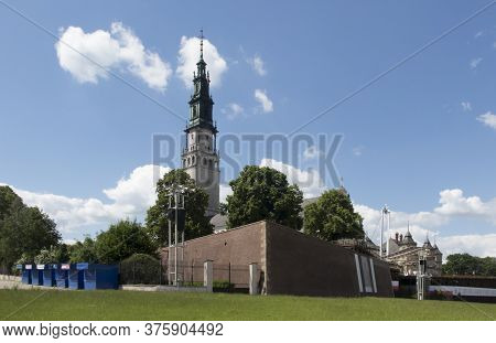 Deserted Access To The Sanctuary Of The Blessed Virgin Mary At Jasna Gora In Częstochowa, Poland. Fa