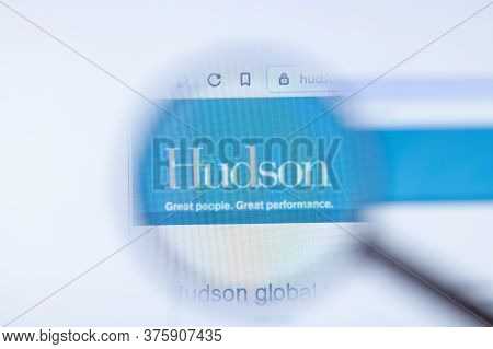 Moscow, Russia - 1 June 2020: Hudson Website With Logo , Illustrative Editorial