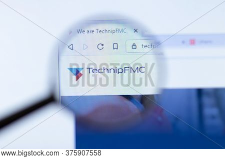 Moscow, Russia - 1 June 2020: Fmc Technologies Technipfmc Website With Logo , Illustrative Editorial