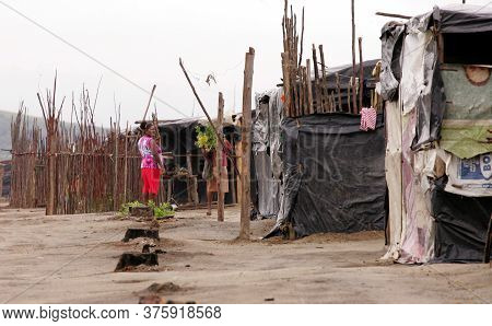 Eunapolis, Bahia / Brazil - November 24, 2010: Member Of The Landless Movement - Mst - Are Seen At F