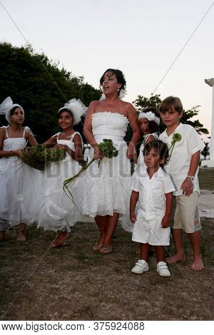 Porto Seguro, Bahia / Brazil - February 27, 2010: Wedding Ceremony Of Singer Bebel Gilberto With Did