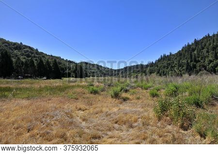 View Over Mount Palomar National Park In A Sunny Day