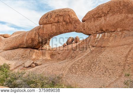 One Of Several Natural Granite Rock Arches At The Greater Spitzkoppe