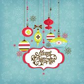 Retro Christmas background