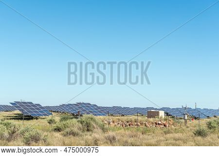 Douglas, South Africa - Mar 1, 2023: Part Of The Greefspan Solar Power Station Between Douglas And P