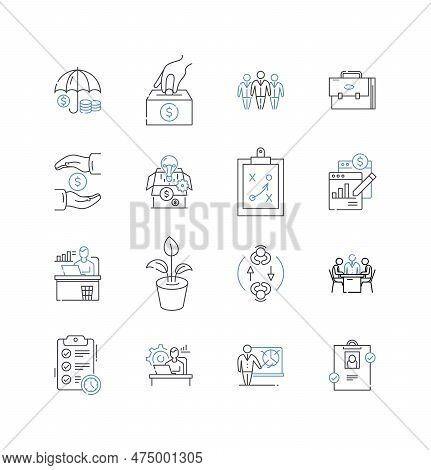 Data Cloud Line Icons Collection. Scalability, Security, Efficiency, Integration, Accessibility, Pro