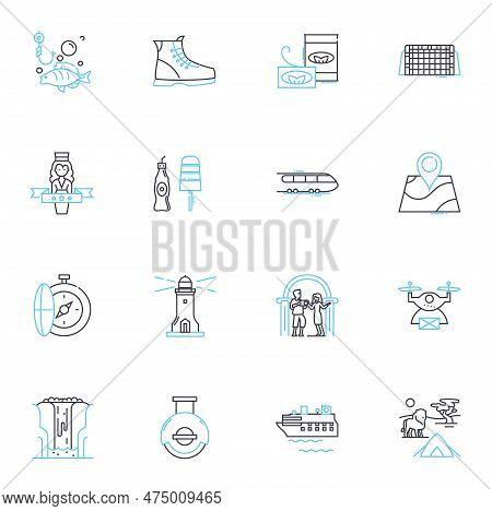 Entertainment Sector Linear Icons Set. Music, Movies, Television, Gaming, Comedy, Theatre, Performan