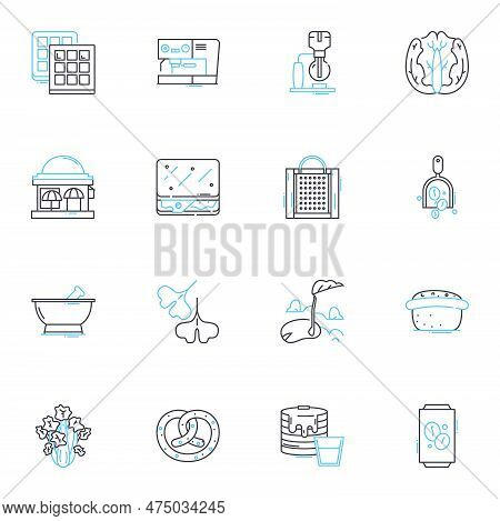 Beanery Linear Icons Set. Coffee, Espresso, Latte, Cappuccino, Mocha, Roast, Blend Line Vector And C