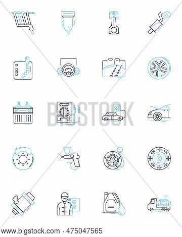 Fashion Market Linear Icons Set. Style, Trends, Design, Clothing, Accessories, Beauty, Luxury Line V