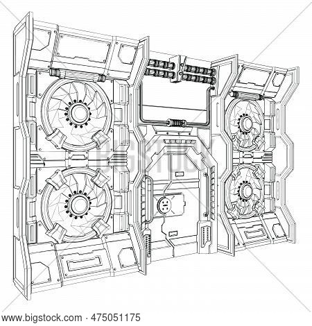 Armour Bunker Door Vector 10.eps
