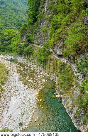 The Entrance Of Shakadang Trail, One Of The Most Popular Trekking Trail Intaroko National Park, Xiul