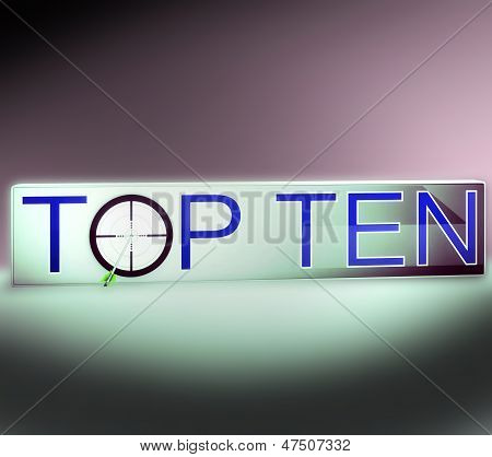 Top Ten cel pokazuje udany