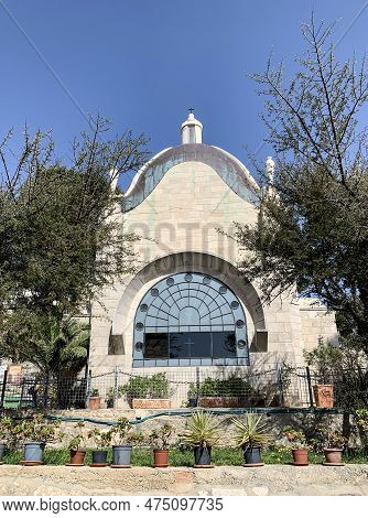 Jerusalem, Israel - April 09, 2019: Dominus Flevit Is A Roman Catholic Church On The Mount Of Olives