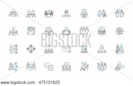 Decision-making Line Icons Collection. Analysis, Evaluation, Choice, Judgment, Conclusion, Selection