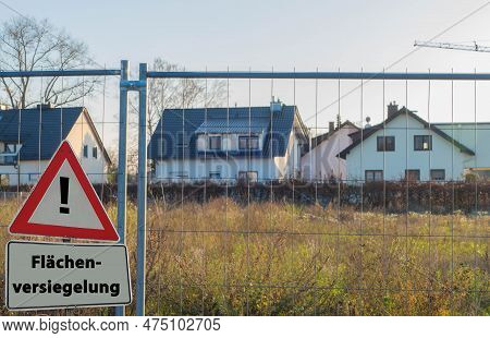 Sign Impervious Surfaces German 