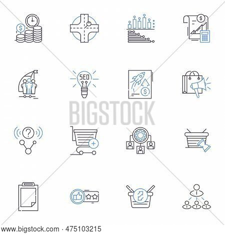 Direction And Guidance Line Icons Collection. Orientation, Navigation, Mentorship, Advice, Counsel, 