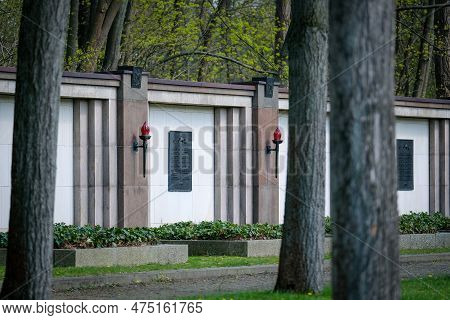 Berlin, Germany - April 21, 2023: The Soviet War Memorial In Schonholzer Heide, Pankow, Where 13, 20