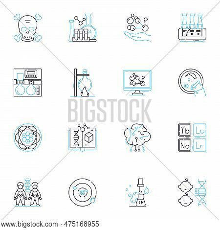 Social Science Linear Icons Set. Anthropology, Sociology, Economics, Psychology, Politics, Geography