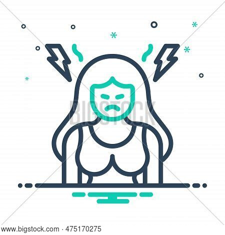 Mix Icon For Anxiety Concern Aftercare Thought Worry Concern Apprehension Stress Depressed