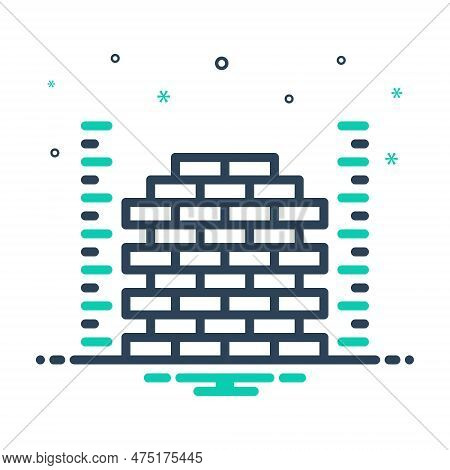 Mix Icon For Measuring Averaging Construction Wall Brick Bricklayer Gauge Admeasure
