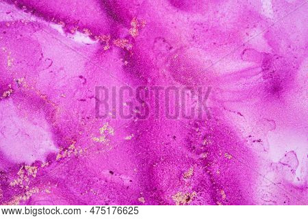 Original Artwork Photo Of Marble Ink Abstract Art. High Resolution Photograph From Exemplary Origina