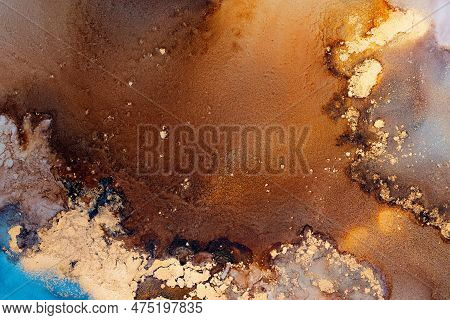 Marble Ink Abstract Art From Exquisite Original Painting For Abstract Background . Painting Was Pain