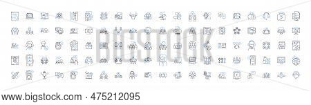 Society Individuals Line Icons Collection. Diversity, Equality, Injustice, Discrimination, Empathy, 