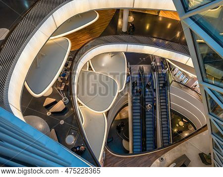 Frankfurt Am Main, Germany - January 29, 2023: The Myzeil Is A Modern Shopping Mall With Very Intere