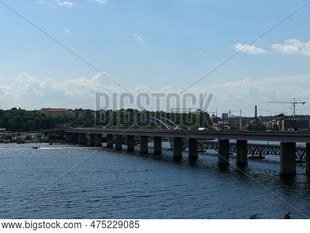 View Of Bridge Over River Against Sky