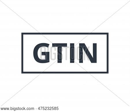 Global Trade Item Number Symbol. Vector Illustration.