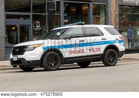 Chicago - Circa April 2023: Chicago Police Department Vehicle. Cpd Is The Second-largest Municipal P