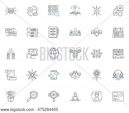 Companionship Friendship Line Icons Collection. Companionship, Friendship, Bonding, Connection, Trus