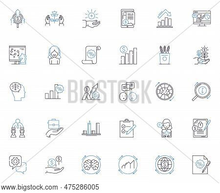 Appraisal And Inspection Line Icons Collection. Assessment, Evaluation, Measurement, Analysis, Verif