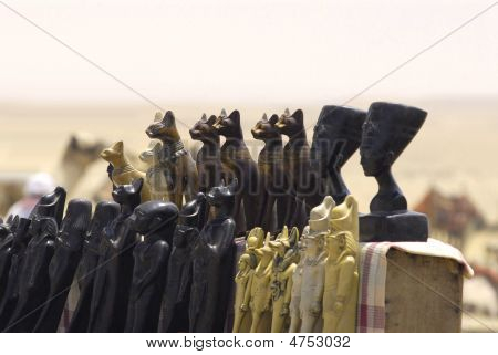 Statyetter i Egypten