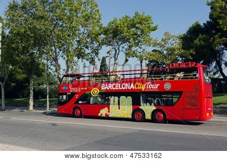 Autobus turystyczny w Barcelona, Hiszpania