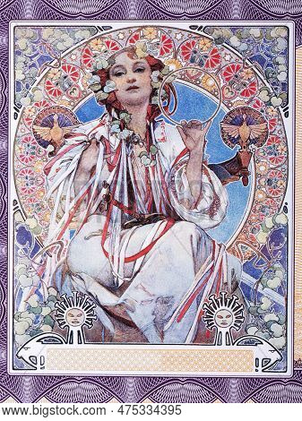 Priestess Mucha A Portrait From Czech Money