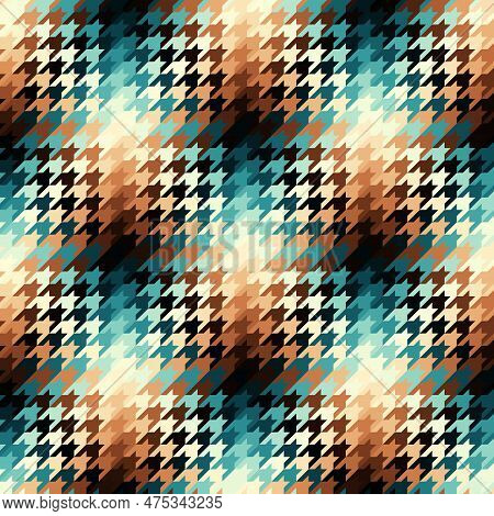 Diagonal Plaid Pattern. Moire Overlapping Effect. Vector Seamless Image.
