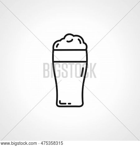 Beer Outline Icon. Pint Of Beer Line Icon