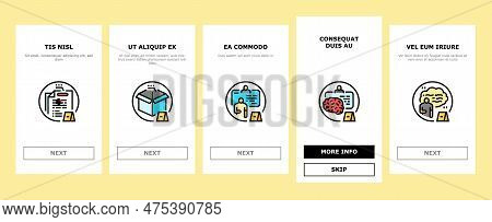 Evidence Crime Police Scene Board Onboarding Mobile Vector. Detective Criminal, Murder Office, Infor