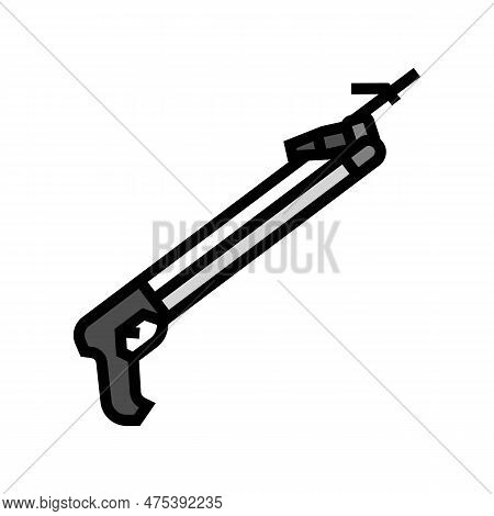 Harpoon Weapon Military Color Icon Vector. Harpoon Weapon Military Sign. Isolated Symbol Illustratio