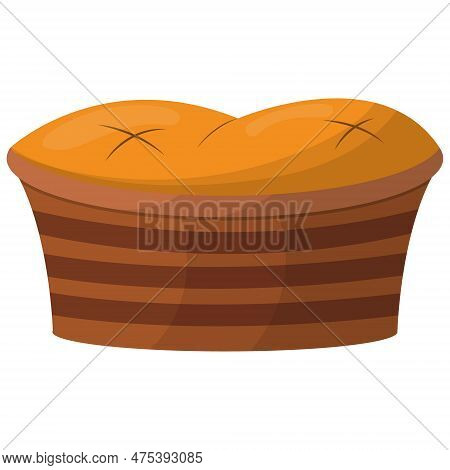 Soft Bedding, A Sunbed For Pets, Cats And Dogs. Vector Illustration On A White Background