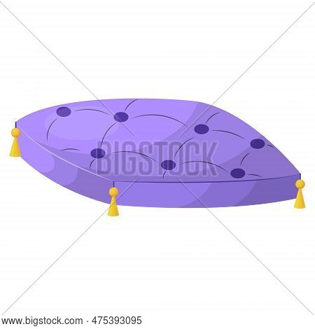 Soft Bedding, A Sunbed For Pets, Cats And Dogs. Vector Illustration On A White Background