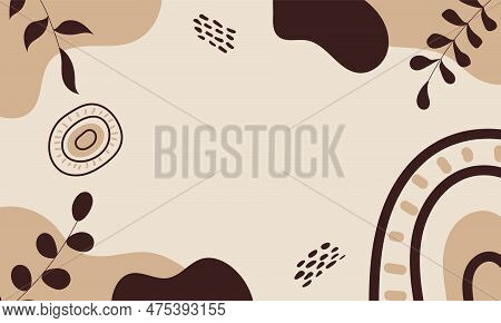 Aesthetic Background. Boho Background. Background In Boho And Aesthetic Style.